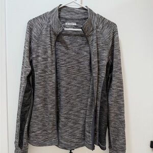 Forever 21 Heathered Gray Mesh Jacket